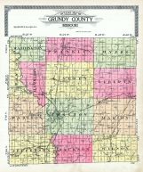 County Outline Map, Grundy County 1915